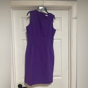 Calvin Klein Vibrant Purple Midi Dress